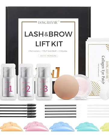 Semi-Permanent Professional Eyebrow Smoothing Kit Brow Lifting Eyebrow Makeup Eyebrow Makeup - Kit de lifting des cils et des sourcils 2 en 1