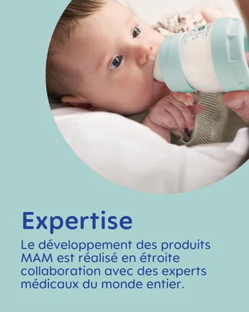 MAM - Easy Start Anti-Colic Bottle 2+ Months Medium Flow (260ml) Cotton - Feeding Bottle to Reduce Baby Colic and Discomfort - product information 4
