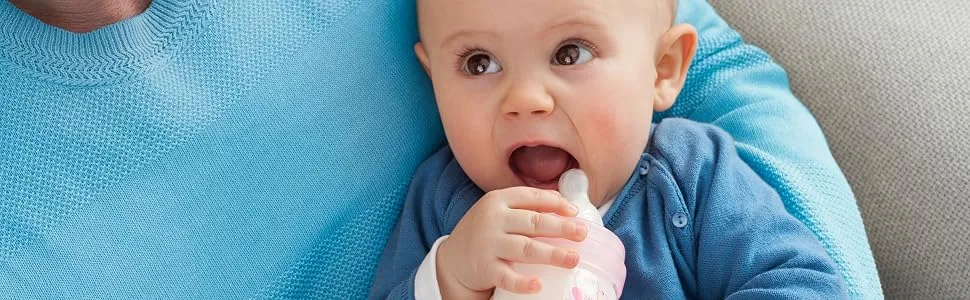 MAM - Easy Start Anti-Colic Bottle 2+ Months Medium Flow (260ml) Cotton - Feeding Bottle to Reduce Baby Colic and Discomfort - mam biberon bébé nourrisson nouveau né maman allaitement lait anti colique alimentation régurgiter