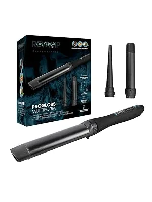 REVAMP Multiform 3-in-1 Curls & Waves Styler Set with 3 Ceramic Nozzles Curling Tool for Waves and Curls Super Smooth Oils  - product information 7