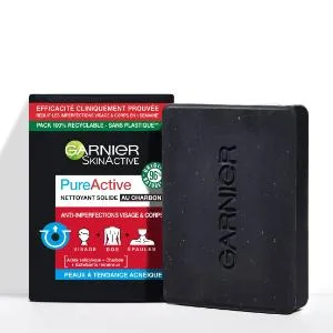 Garnier Pure Active - Solid Cleanser - With Charcoal and Salicylic Acid - Anti-Imperfections - 100g - product information 23