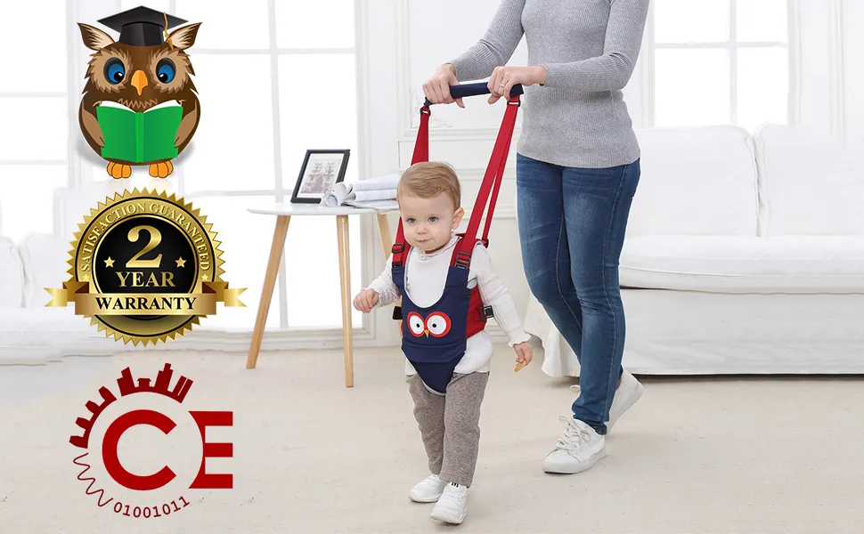 Baby Walking Harness Baby Walker - Adjustable Safety Harnesses, Pulling and Lifting Dual Use 7-24 Month Breathable Stand Up & Walking Learning Helper for Infant Child Activity Blue - product information 1