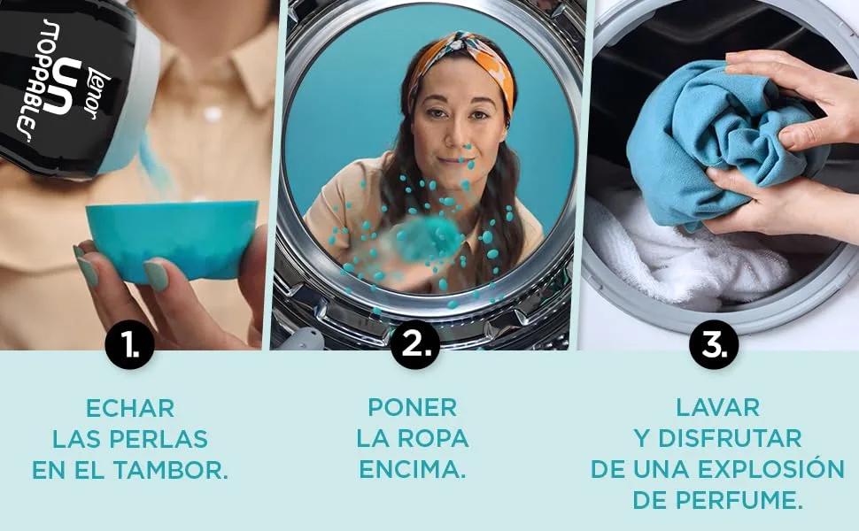 Lenor UNstoppables 62 Washes (6 x 140 g) Fragrance Beads for Garments with Ariel Scent - Lenor