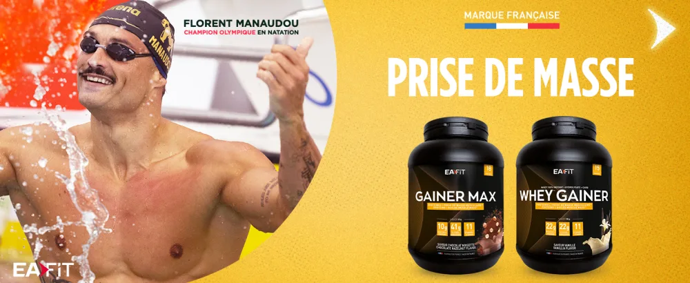 Eafit GAINER MAX 1.1 kg Vanilla Hazelnut Eco Format 6 Pots - Bodybuilding Protein - Whey + Egg - Mass Gain - Mineral Vitamins - 108 Servings - Certified Anti-Doping - Black - 6 x 1.1 kg - Header CM - EAFIT