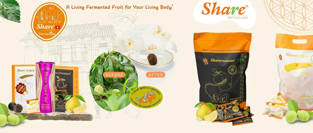 Share Original Plum 500 g and Aqua d'Oro 2 x 240 ml - Share, Prune, Share Prune Original, Aqua d