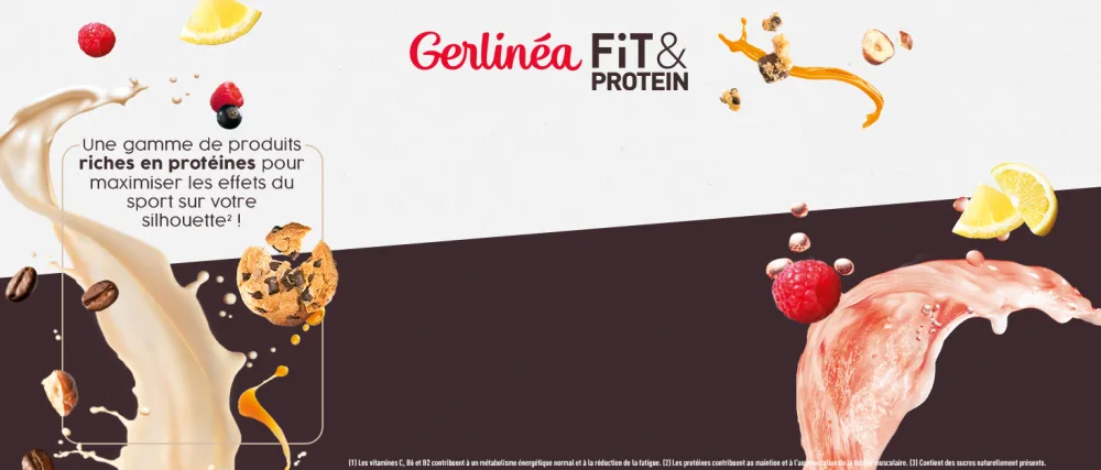 Gerlin a Apple Raspberry Meal Bar 360 g - gerlinéa fit&protein une gamme de produit riches en protéines pour maximiser les effets du sport