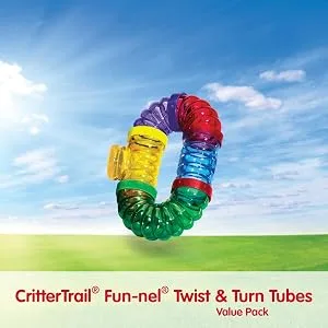 Kaytee CritterTrail Fun Value Pack Twist & Turn - crittertrail tubes, hamster tubes, small animal accessories, hamster tube, crittertrail