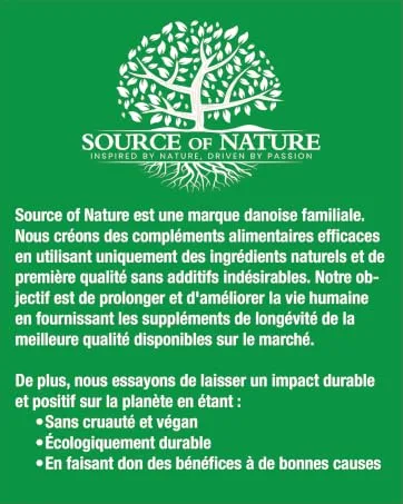 Source of Nature | Magnesium Malate 645mg | 180 Capsules | 2 Month Supply | Elemental 100mg | High Quality | Lab Tested - who are we FR