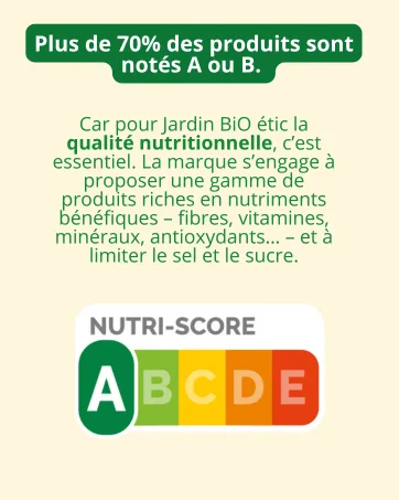 Jardin BiO tic - Hazelnut Shortbread with Maple Syrup - Nutri score