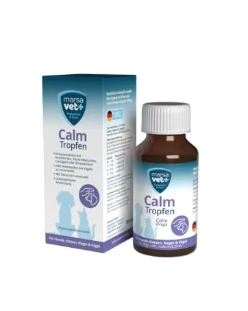 Marsavet Renal Strength Drops - Food Supplement Promoting Renal Function - 100 ML. Natural Support for Renal and Urinary Function in Dogs Cats Rodents and Birds. - Marsavet Calm