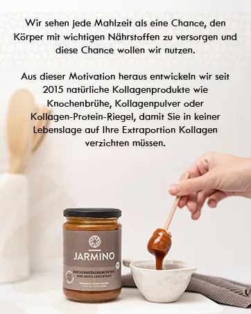 Bone Broth - JARMINO - Organic Beef Bone Broth Concentrate - Made in Germany - 220g (22 servings) - Rich in Organic Collagen - Jarmino
