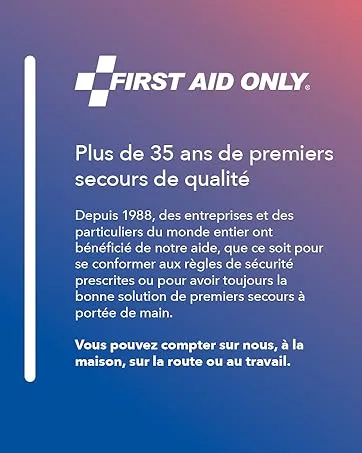 First Aid Only Eyewash - Depuis 1988, des entreprises et des particuliers bénéficient déjà de la qualité de First Aid Only