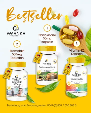 Manganese 4 mg - Vegetarian - Maganese Gluconate | Warnke Vitalstoffe - Substances vitales d