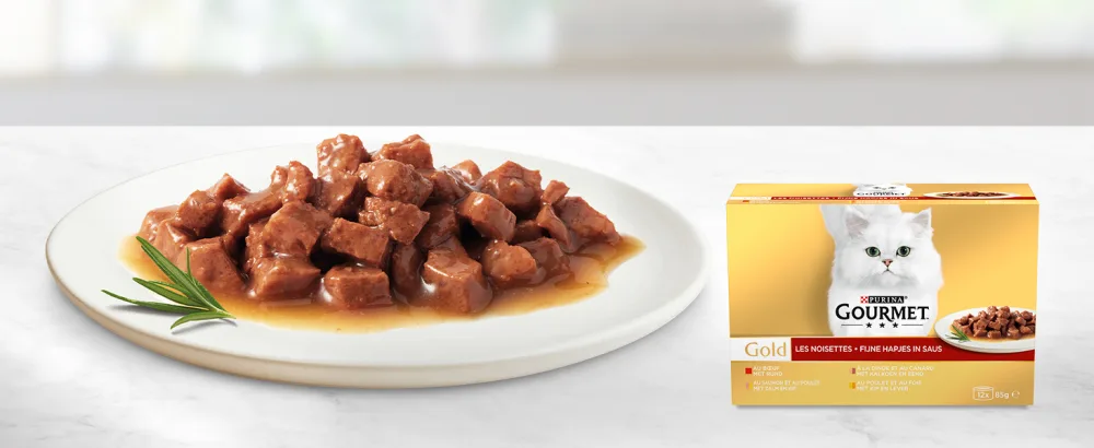 GOURMET GOLD Chiffon 4x85g - purina gourmet chat