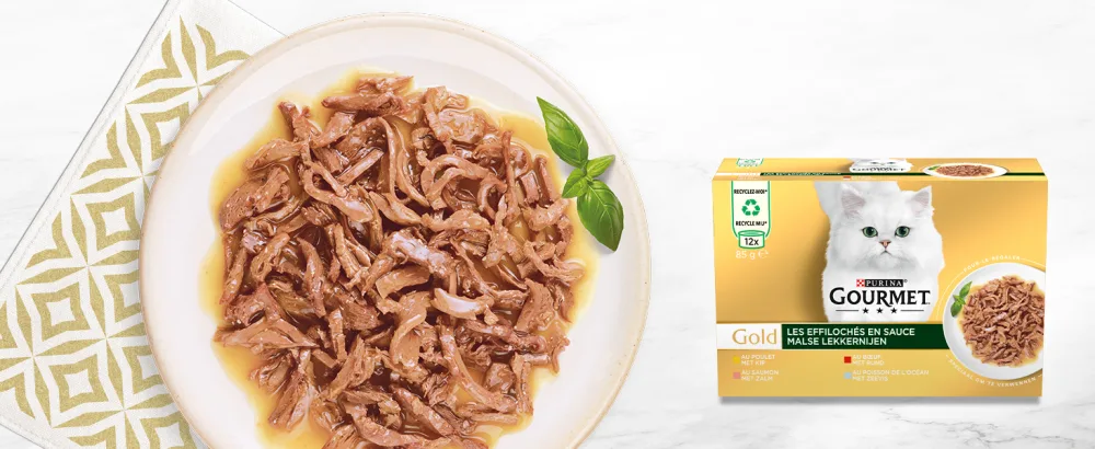 GOURMET GOLD Chiffon 4x85g - purina gourmet chat