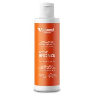 Vitamol Active Bronze Tanning activator for face and body Moisturizer Protector against UVA and UVB rays Accelerates tanning thanks to Carrot Oil - vitamol suncare