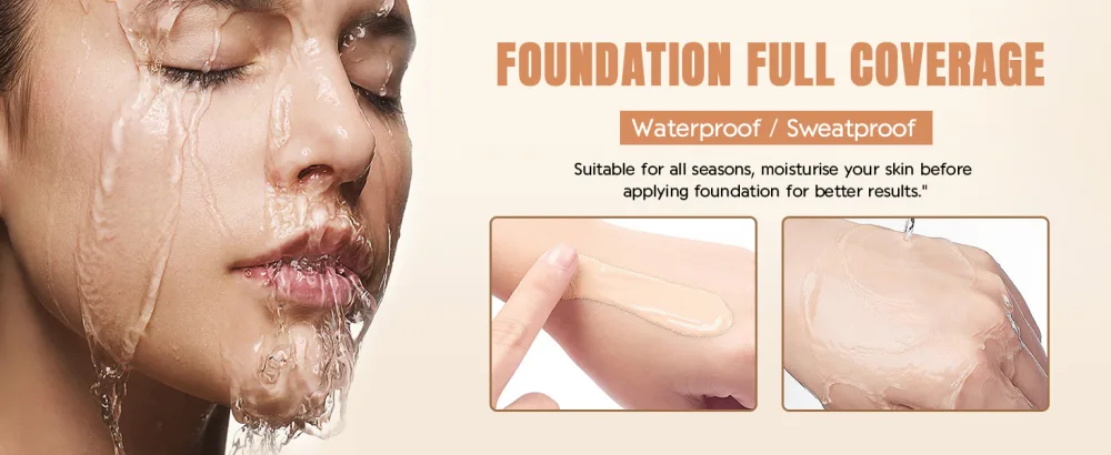 Anglicolor Soft Matte Liquid Foundation Full Coverage Control Foundation Flawless Soft Durable Waterproof Foundation for Oily & Acne Skin 30 ml (101#Porcelain) - Fond De Teint Couvrant Imperfections