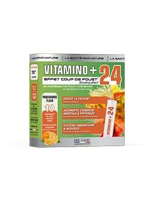 VITAMINO + Unicadoses - Multivitamin Complex A B C D3 E Minerals Amino Acids Immunity Fatigue - Ready to Drink Orange Flavor - Eric Favre - product information 8
