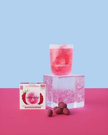 Waterdrop Gift Set 600 ml Glass Bottle Leak-Proof and Compatible with Sparkling Water 18 Sugar Free Drinking Cubes Chris - waterdrop-glow