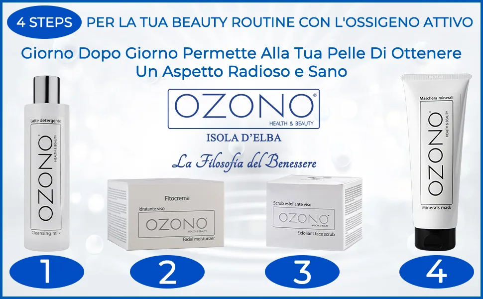 OZONO H&B - Cleansing Milk with Ozonized Oil - MADE IN ITALY (250ml) - OZONO