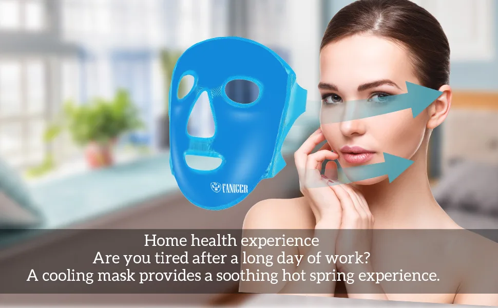 Cooling Mask with Can be used on both sides Reusable Cold Gel Mask for Eyes Face for Women Men Face Mask - product information 9