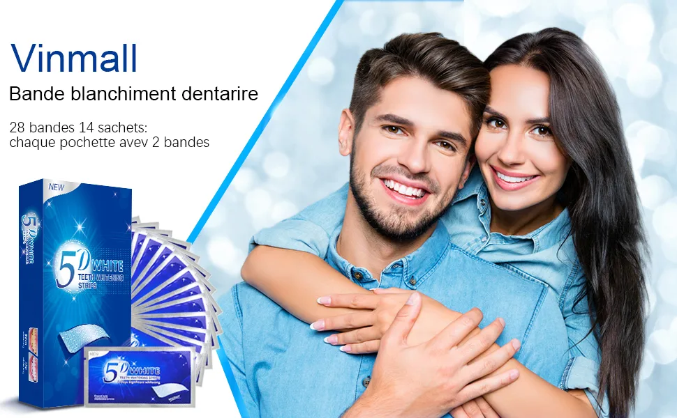Teeth Whitening 28 Teeth Whitening Strips 14 Sets Teeth Whitener for Teeth Whitening Teeth Whitening Kit-Teeth Whitening Teeth Whitening - 28 Bande Blanchiment Dentaire