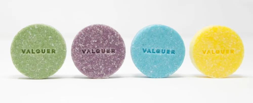 Valquer Exotic Solid Shampoo Pack (Blueberry and Avocado Orange and Papaya and Cinnamon Cannabis) Vegan 93% Natural Origin Zero Waste - 4 units x 50g - revitalisant couleur et brillance