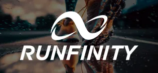 Pre Workout Runfinity | Long-Lasting Energy Booster 4H Effective Guaranteed | Maximum Performance Endurance Energy & Concentration | Clinically Tested Premium Formula | Made in France - runfinity logo