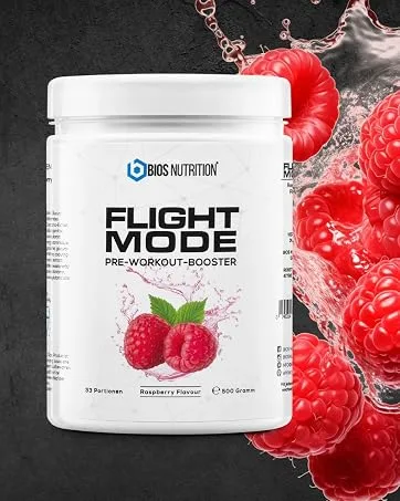 Flightmode Pre-Workout Booster 500 g (Orange) Vegan 33 Servings No Tingling & Creatine Free BIOS Nutrition (Made in Germany) - product information 5