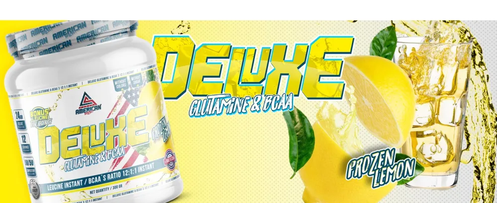 AS American Supplement | BCAA'S with Glutamine Deluxe | Helps Avoid Catabolism | BCAA Powder for Muscle Recovery | Improve Performance | Sugar Free (300g Lollipop) - bcaa poudre citron scitec bcaa eric favre hmb musculation