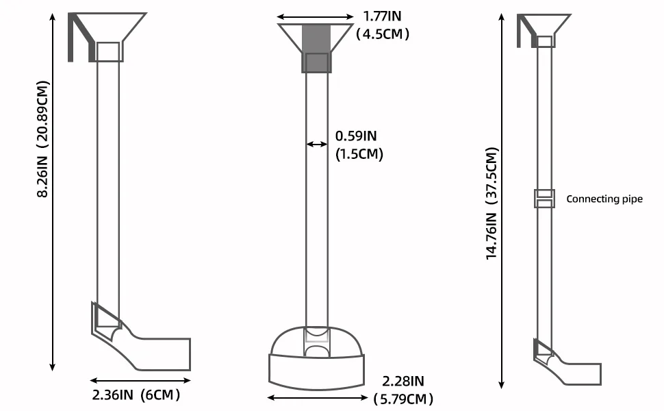 UPETTOOLS Shrimp Feeding Dish Set, Aquarium Fish Feeder Tube Kit with Feeding Ring,Cleaning Brush for Fish Tank - 6354