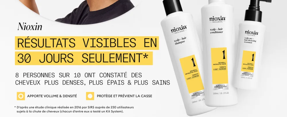 NIOXIN System 1 - for Natural Hair Moderate Hair Loss - Kit/Shampoo/Conditioner/Scalp Care - Nioxin System Kit 1
