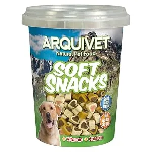 ARQUIVET Soft Snacks Hearts mix 300 g - Heart-shaped dog snacks - dog treats and rewards - complementary food - product information 2