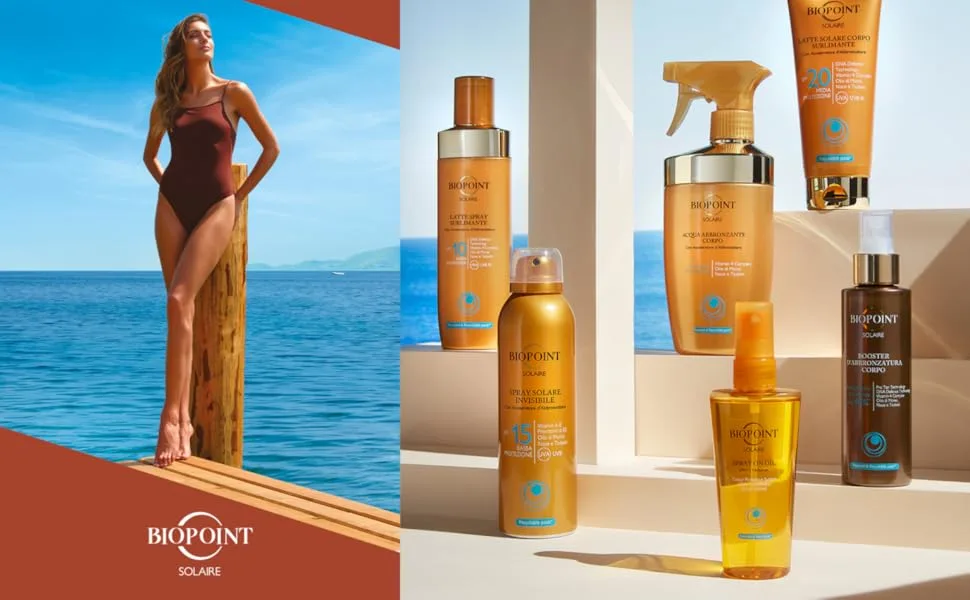 Biopoint Sublimating Body Milk SPF 20 200 ml - Logo solaire