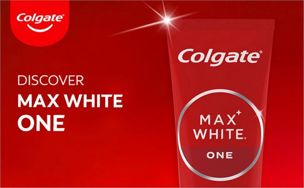 Colgate Max White Bright Toothpaste 6 Pack 100ml with clinically proven formula that removes up to 100% of surface stains - colgate