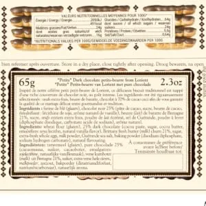 Albert M n s - La Biscuiterie Sucr e - Petits Petits-Beurre with intense dark chocolate 65g - product information 4