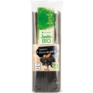 Jardin BiO tic - Spaghetti with squid ink - organic - Salty - AB certified - 500g bag - product information 2