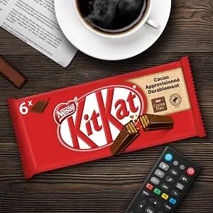 KitKat Chunky - Milk Chocolate Bar - 4 bars of 40g - kitkat, chocolat