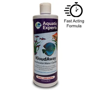 KloudAway Freshwater Aquarium Water Clarifier - Clears Cloudy Water, Water Clarifier for Fish Tank, Made in USA 500 mL - Fast Acting Formula