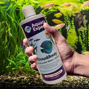 KloudAway Freshwater Aquarium Water Clarifier - Clears Cloudy Water, Water Clarifier for Fish Tank, Made in USA 500 mL - Usage direction