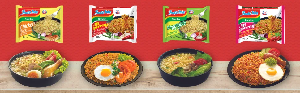 INDOMIE - Instant Noodles Chicken Onions - 40 X 75 GR - Multipack - indomie