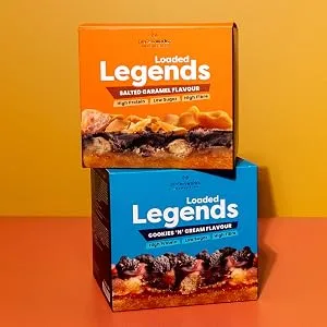 THE PROTEIN WORKS Protein Works - Loaded Legend Bars | 14g Protein | 12 Packs x 47g | Low Sugar | Salted Caramel - boxes loaded legends