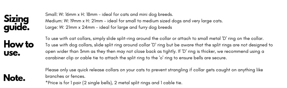 Beau's Bells 2 Extra Loud Cat & Dog Bells | Pet Tracker | Save Birds & Wildlife | Luxury Handmade Copper Small - beaus bells instructions