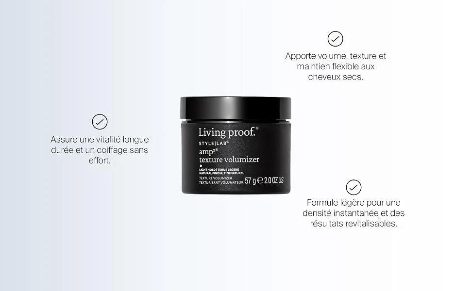 Living Proof Style Lab Amp Texture Volumizer | Volumizing styling cream for texture and flexible hold | Long-lasting lively volume | Cruelty Free silicones sulfates | 60ml - product information 2