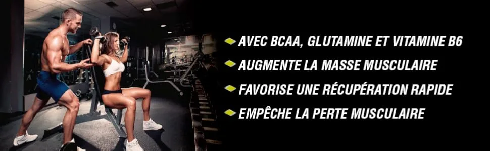 Healthy Fusion 100% Pure Branched Chain Amino Acids BCAAs | Essential Amino Acids | Glutamine + Vitamin B6 | Increase Muscle - aminomax