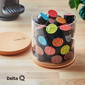 Agrib ria Etui de 10 Capsules Delta Q Qharacter N 9 Paquet de 55 g (L'emballage peut varier) - Café