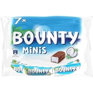BOUNTY - Mini Chocolate Coconut Bars - 7 Mini Bars - 227g Pack - product information 2