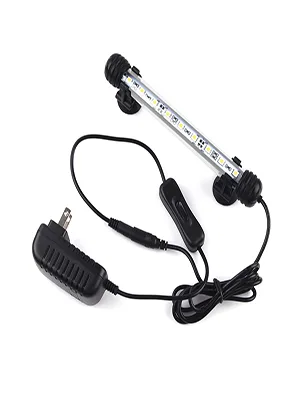 LED Aquarium Light, Fish Tank Light Submersible Underwater Crystal Glass LEDs IP68 Waterproof Lights Strip Bar, 15 Inch 15"-white - aquarium light