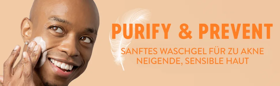Biore Purify & Prevent - Gentle cleansing gel - Capacity: 200 ml - Suitable for sensitive and acne-prone skin - Dermatologically tested - Purify & Prevent