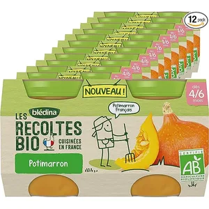 Bl dina Les R coltes Organic Small organic baby jars from 4/6 Months Pumpkin 2x130g (Packx12) (Packaging may vary) - product information 2